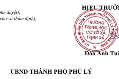 KẾ HOẠCH TUYỂN SINH LỚP 6 CỦA TRƯỜNG THCS TRỊNH XÁ NĂM HỌC 2025-2026